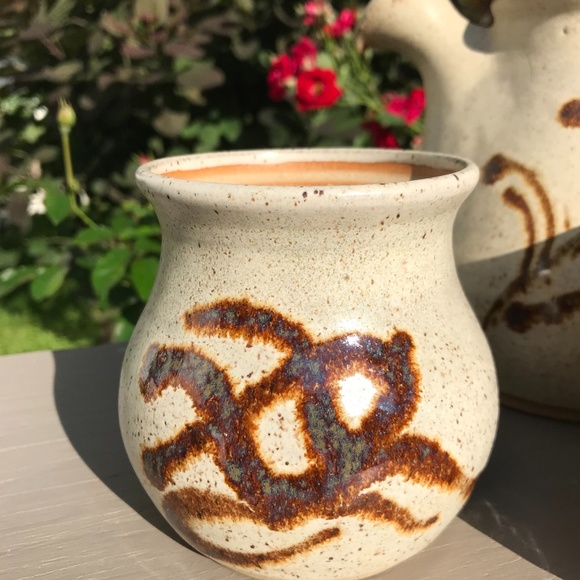 Unique! Vintage tea pot with creamer and sugar pot - Picture 3 of 11